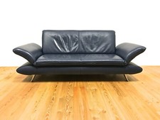 Koinor Rossini Leder Couch Design Dreisitzer Funktion Sofa Blau