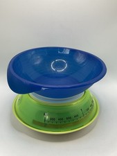 Tupperware Combi Plus Waage mit Schale Schüssel Zuwiegen Analog Grün/Blau