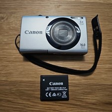 Digitalkamera Canon PowerShot A3400 IS Silber Getestet Funktioniert Zustand Top 