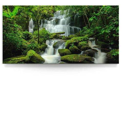 Wandbild wasserfall regenwald - wandbild,