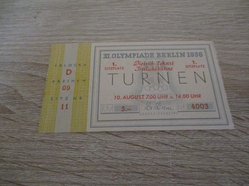 Eintrittskarte ticket olympia - eintrittskarte,