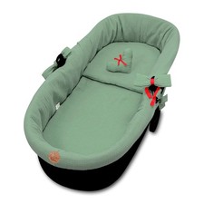 Stubenwagen Umrandung Musselin - Nestchen für Kinderwagen und Buggy Babybett Zub