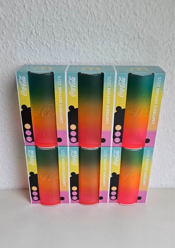 Coca cola regenbogenglas - 6x,