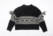 Schwarzer Pullover Pulli Damen