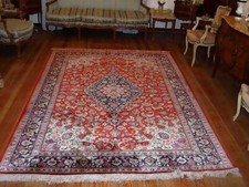 Orientteppich handgeknüpft Perser Teppich Ghom Seide  Seidenteppich 300 x 200 cm