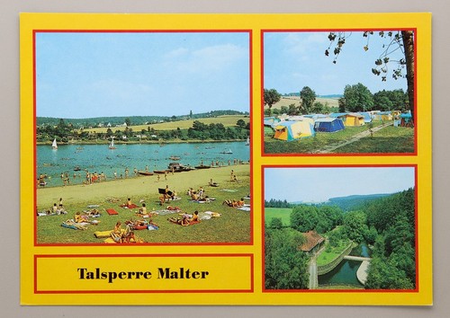 Postkarte talsperre malter - postkarte,
