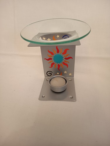 Duftlampe metall silber - metall,