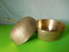 alt Messing Dose mit Deckel