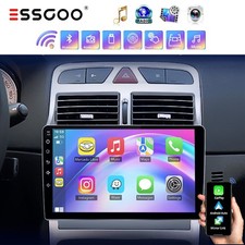 Carplay 1+32GB Für Peugeot 307 07-13 9" Radio Android 2Din Autoradio GPS Navi BT