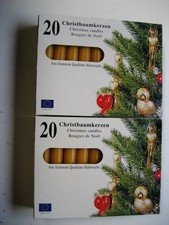 40 Stück Christbaumkerzen - Aus feinstem Qualitäts-Hartwachs !