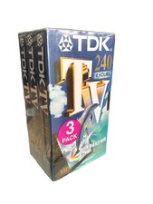 3x TDK TV 240 VHS Kassetten