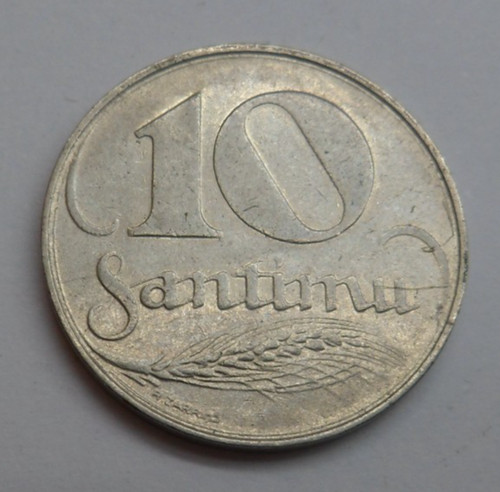 Lettland santimu 1922 - , 10