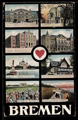 Bremen bürgerpark - ak,