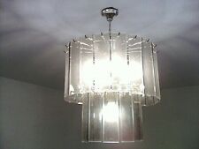 Wohnzimmerlampe, Echtglas, Lampe, Hängelampe, Retro-Look, Vintage