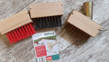 Fugenbürsten Set Fugenkratzer  3 Aufsätze  Messing Stahl Kunststoff