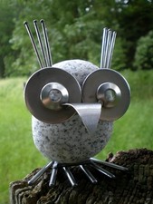 Edelstahlvogel "Eule"