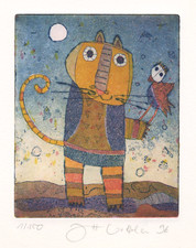 Jutta Votteler, Katze, Vogel