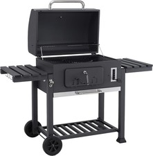 tepro Holzkohlegrill Grillwagen Toronto XXL 152 x 73 x 137 cm Edelstahl