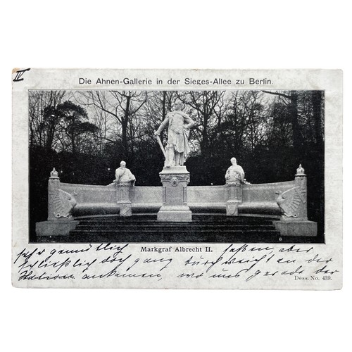 Postkarte berlin siegesallee - berlin,