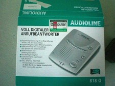 AUDIOLINE 818 Anrufbeantworter voll Digitaler AB Telefon Technik OVP + Geschenk