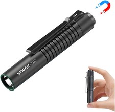 T1A Mini Tasche EDC Taschenlampe mit Clip,1300 Lumen kompakte AA