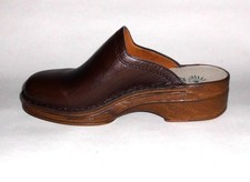 Helix Leder Clogs braun