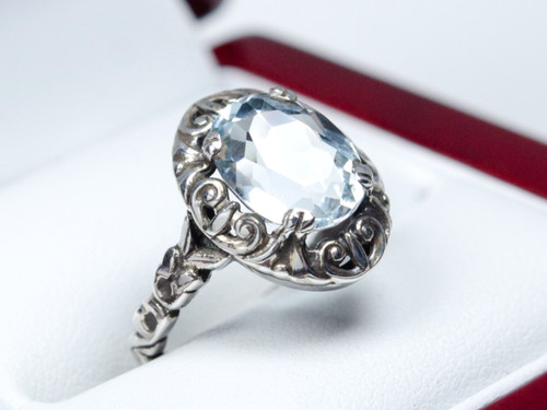 Silber antiker ring - silber,