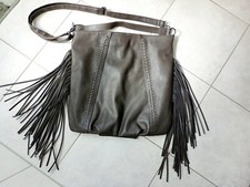 Große BONITA Shopper-Tasche grau-braun (schlamm)