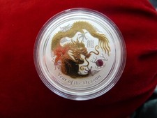 Australien Lunar II Drache 1 $,1 oz. 2012/ Chines.Tierkreiszeichen 