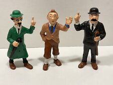 Tim und Struppi Tin Tin 3 x Figur Bully 1990 mit,Bienlein,Schulze Hartplastik