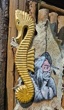 Seepferdchen Wanddekoration Garten-Haus Dekoration Fisch SEEPFERDCHEN