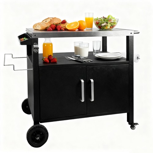 Mobiler grill beistelltisch - grill,
