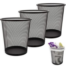 3 Stück Papierkorb Metall