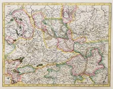 Westfalen Münster Lemgo Lippstadt Meppen Nienburg Kassel Karte map Mercator