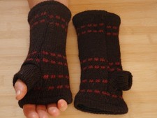 Armstulpen handgestrickt