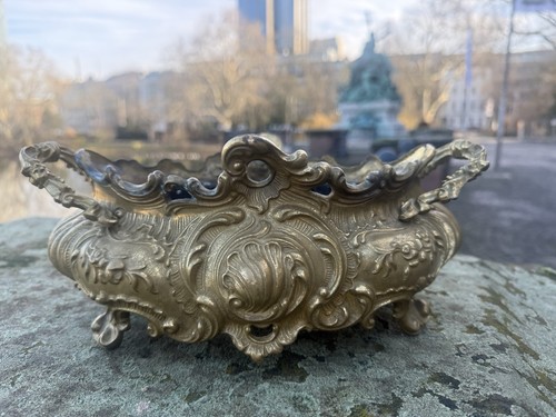 Antike jardiniere aus messing - aus,
