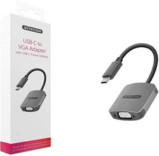 Sitecom CN-374 - USB-C auf VGA + Adapter Hub mit USB-C Power Delivery PD - NEU