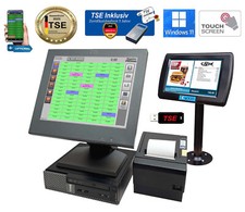 GASTRO RESTAURANT TOUCHSCREEN KASSE KOMPLETT POSPROM TSE 2025 READY WINDOWS 11