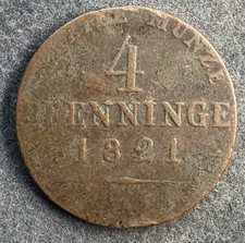 4 Pfennigs 1821 A Preussen