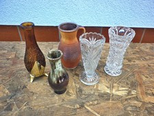 Vasen Blumenvasen Glas Ton Keramik ca. 10-15 cm 5 Stück we348