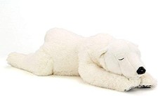 Colorata Eisbär Plüsch L Größe liegend weich realistisch Stofftier Spielzeug Bär