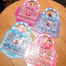 Disney Kinder Nagelsticker Set Elsa Prinzessin Verkleiden Süße Kawaii Sticker