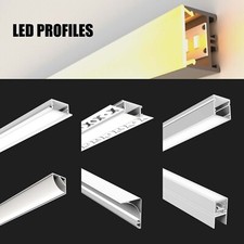 2M LED Profil Aluminium Kanal Extrusion Gehäuse Spur für LED Streifen Leuchten