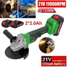 125mm Winkelschleifer Akku Trennschleifer Schleifmaschine Flex mit 2 Akkus DE