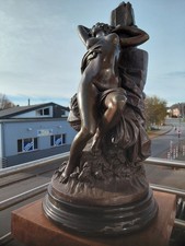 Bronzefigur Art DECO  Frau Erotik