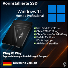 SSD Festplatte vorinstalliert