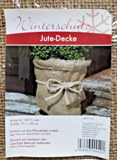 Winterschutz / Pflanzenschutz aus 100 % Jute / Set: 2x  Jute-Decke, 2x Jute-Band