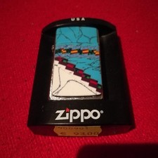 Zippo Feuerzeug Blau/weiss mit
