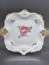 Kaiser Porzellan Schale mit Rosenmotiv & Goldbrand Vintage Handbemalt 21cm