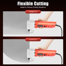 Elektrische Akku Schere Blechschere Nibbler Blech Metall-Schere 2,5mm 500W